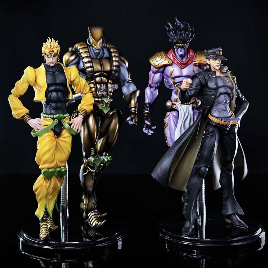 Jojo's Bizarre Adventure Part 3 Grand Edition World Dio Kujo Jotaro Platinum Star Action Figure Model