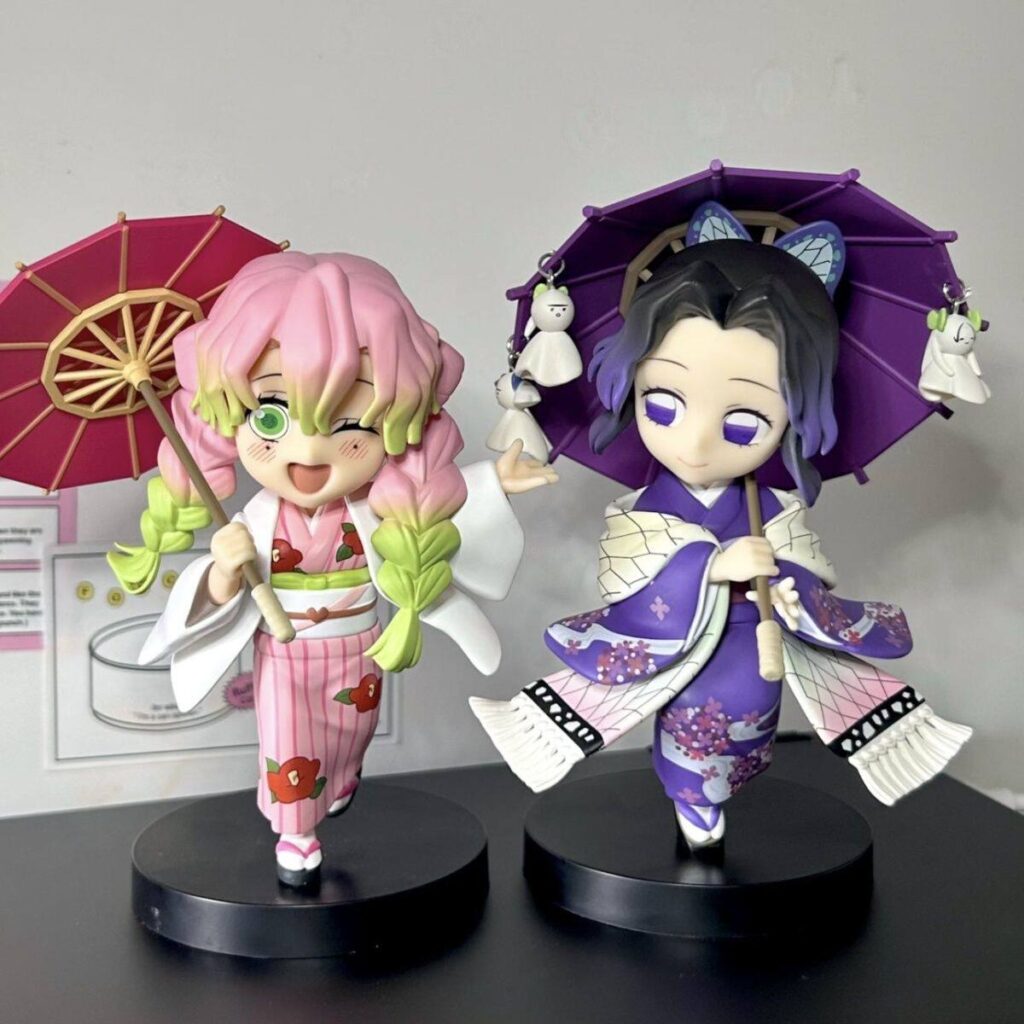Demon Slayer: Kimetsu No Yaiba Rain Series Butterfly Ninja Mitsuri Blind Box Anime Figure Peripheral Model Doll Ornament Gift
