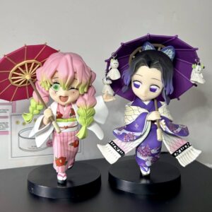 Demon Slayer: Kimetsu No Yaiba Rain Series Butterfly Ninja Mitsuri Blind Box Anime Figure Peripheral Model Doll Ornament Gift