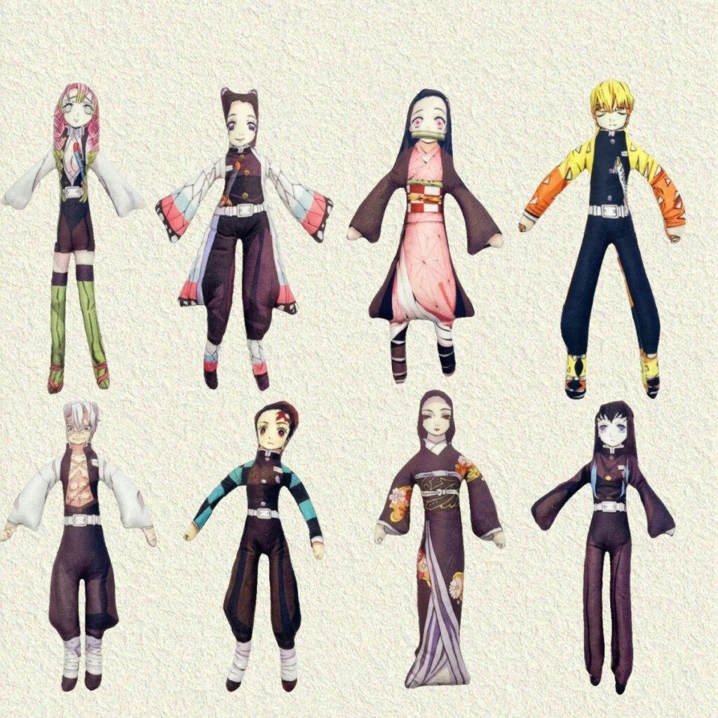 Demon Slayer: Kimetsu No Yaiba Figure Blind Box Birth Flower Series Tanjiro Nezuko Doll Decoration Ornament Birthday Gift