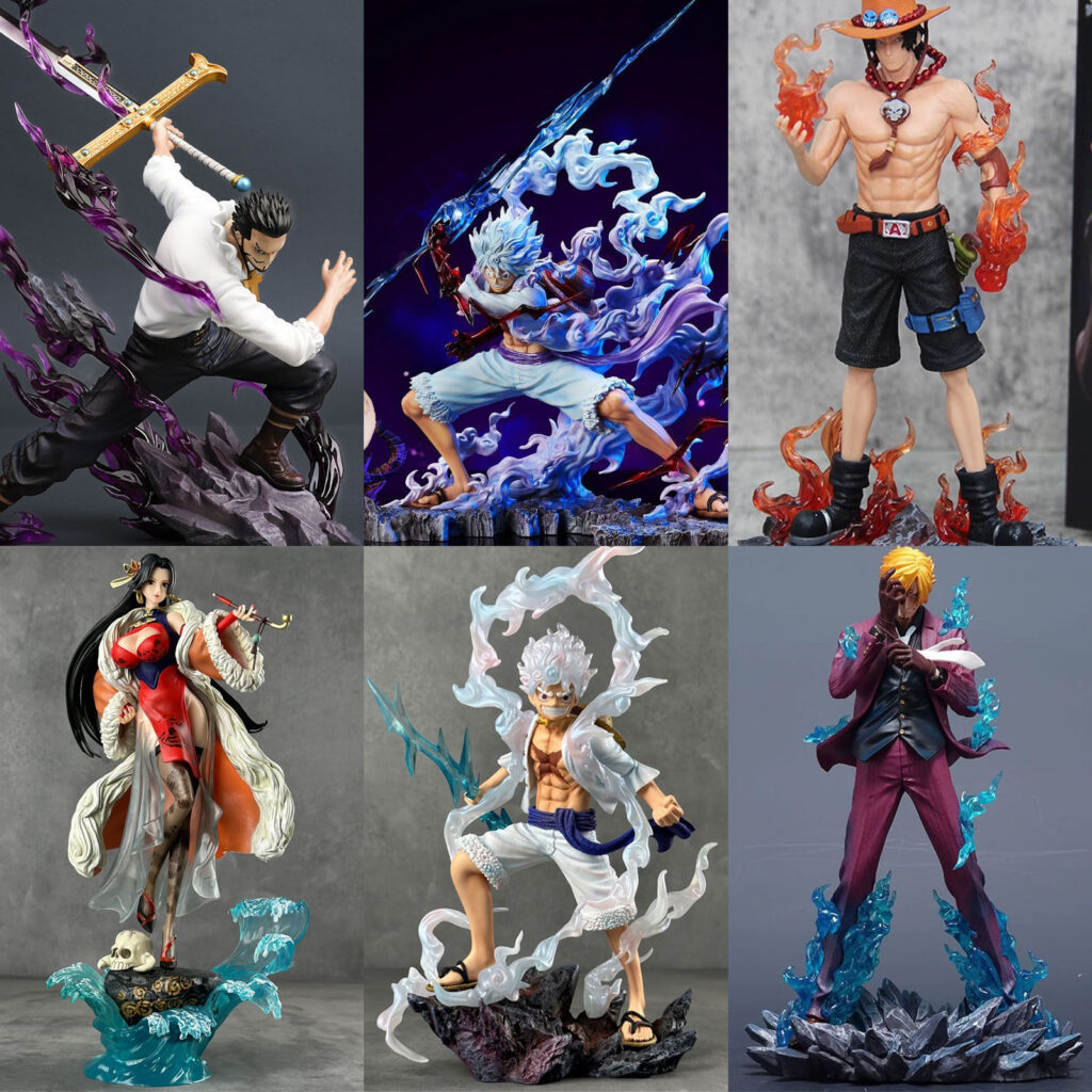 One Piece Figure Gk Nika Luffy Zoro Ace Sanji Empress Hawkeye Peripheral Anime Gift Model Ornament