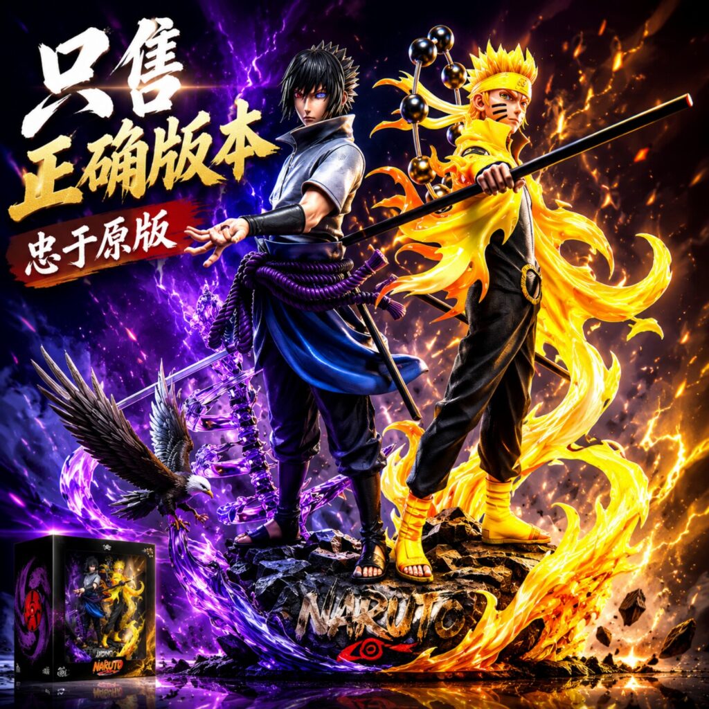 Naruto Uchiha Sasuke Naruto Figure Boys Itachi Ornament Toy Birthday Gift Model Official Authentic