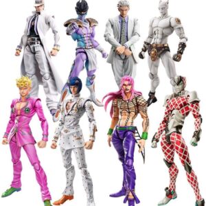 Super Action Figure Jojo's Bizarre Adventure Kujo Jolyne Blue Green Pink Stone of Freedom Figure Model