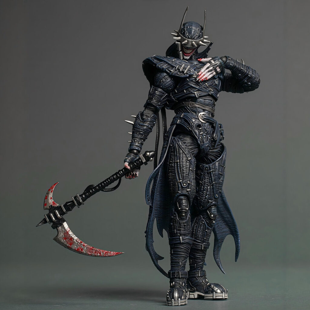 [in Stock] Inart Bat-Smile Batman Action Figure Model from the Dark Knight: Metal