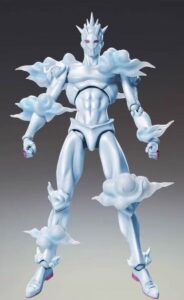 Jojo's Bizarre Adventure Platinum Star Kujo Jotaro Stand Blue Action Figure Ornament Gift