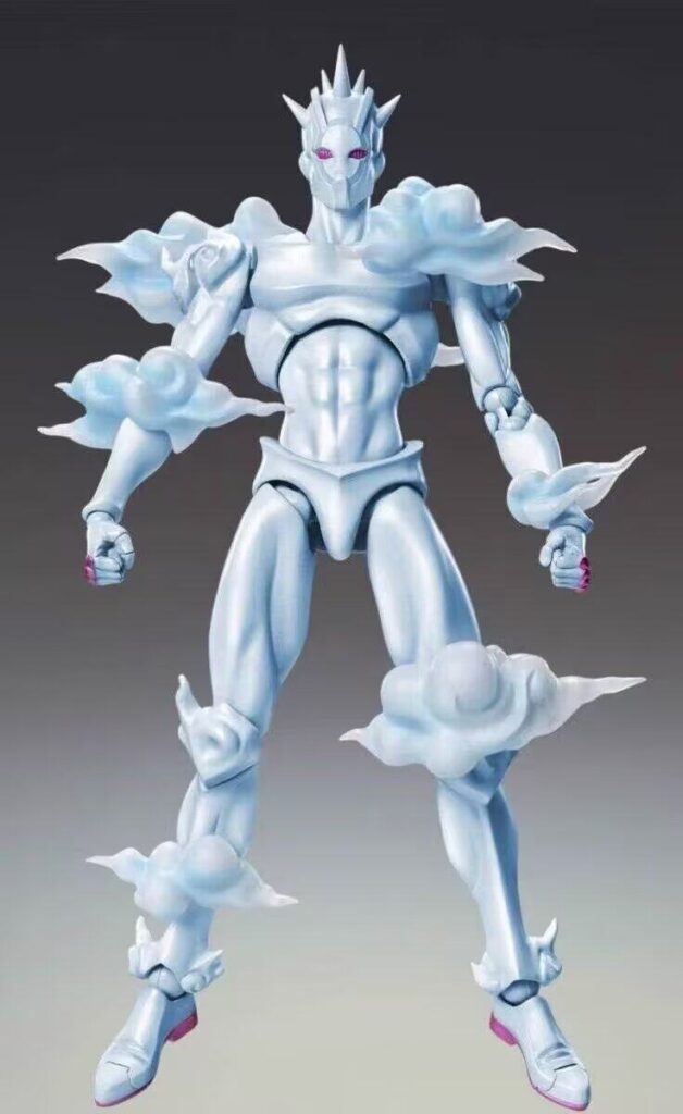 Jojo's Bizarre Adventure Platinum Star Kujo Jotaro Stand Blue Action Figure Ornament Gift