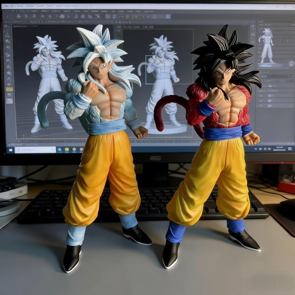 Dragon Ball Super Saiyan 4 Son Goku Figure, Dragon Ball Ornament, Son Goku Ornament, Super Saiyan Figure