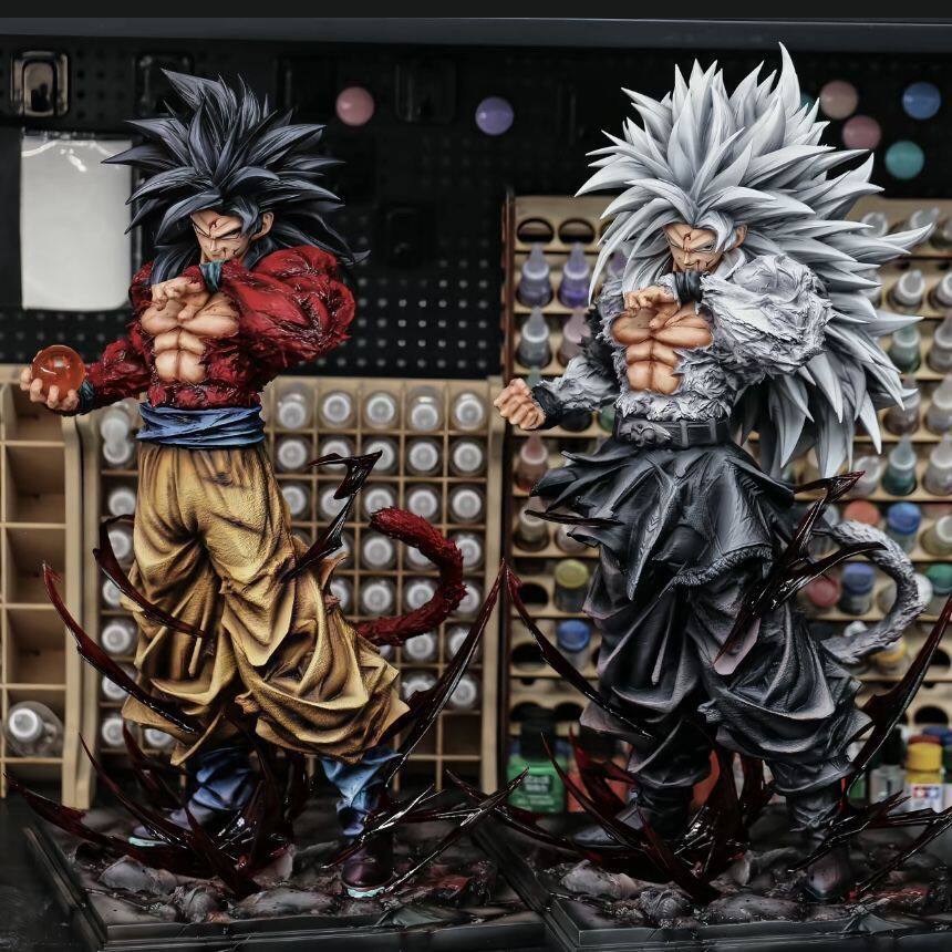 Goku Super Saiyan 4 and Super Saiyan 5 Dragon Ball Anime Merchandise Gk Figure Trendy Toy Decoration Desktop Model Gift