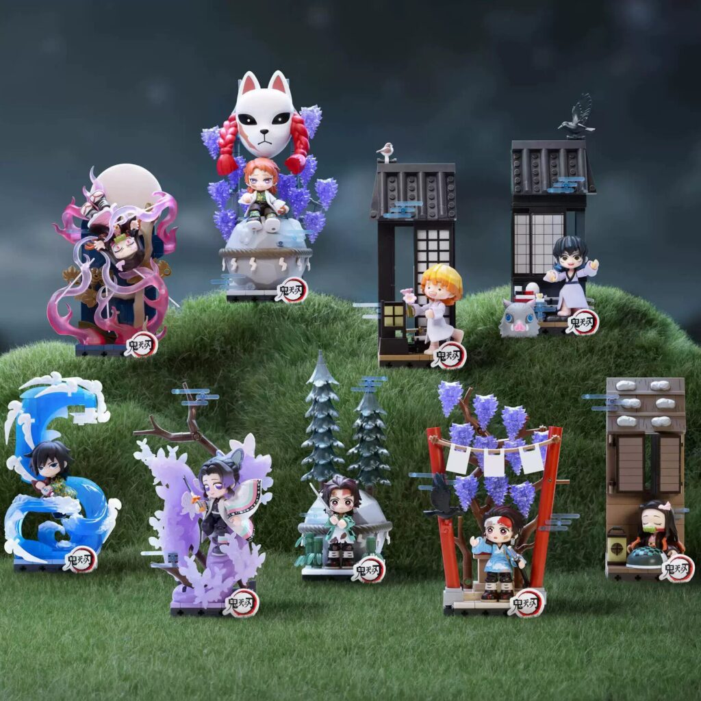 Popmart Demon Slayer: Kimetsu No Yaiba - the Will Chapter Series Building Block Figures Blind Box Decoration Gift Toy