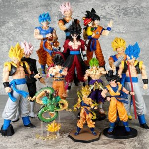 【In Stock Authentic】Dragon Ball Figure Saiyan Vegeta Son Goku Gogeta Battle-Damaged Super Saiyan 4 Model Action Figure