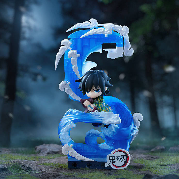 Popmart Demon Slayer: Kimetsu No Yaiba Series Building Block Figures Blind Box Toys Ornaments Gifts