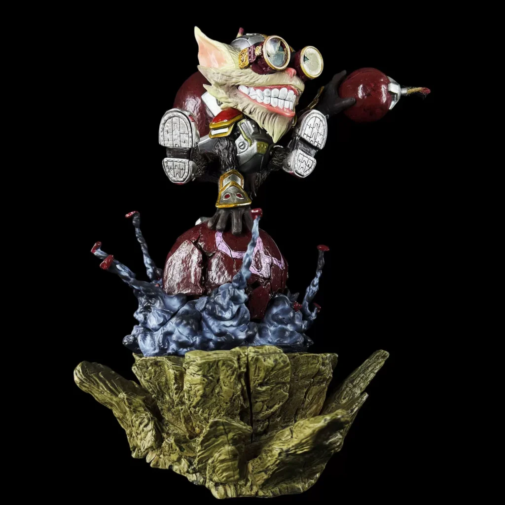 League of Legends Lol Explosive Genius Juggernaut Bombman Anime Figure Model Ornament Gift