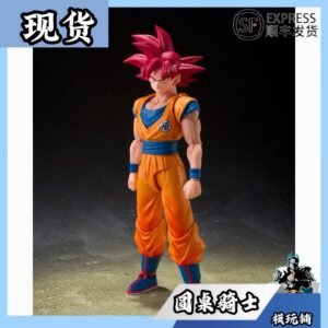 Bandai Shf Red-Haired Son Goku 3.0 Super Saiyan God Divine Aura Enveloping State Dragon Ball