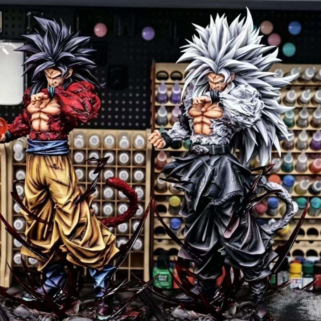 Dragon Ball Figurines: Super Saiyan 4 Goku Statue, Super Saiyan 5 Goku Model, Anime Figures, Super Saiyan