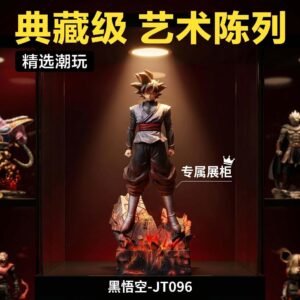 Jt Premium Black Goku Figure Anime Dragon Ball Series Statue Super Saiyan Goku Model Ornament Gift