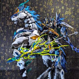 Gundam Model Mobile Nuclear Guan Yu Zhao Yun Lu Bu Mg Snow White Angel Blind Box Assembly Mecha Toy Figure