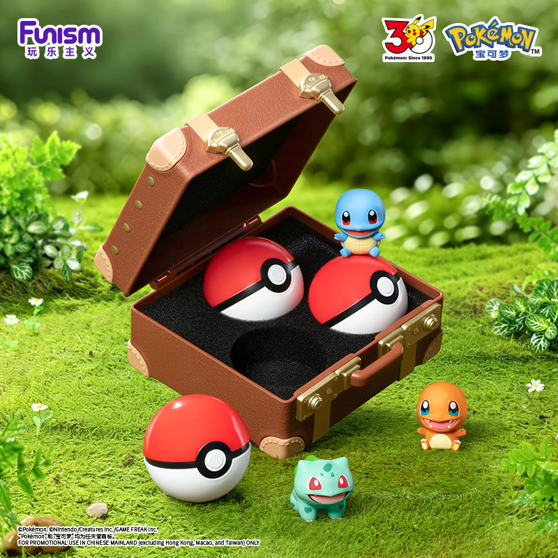 Playful Pokémon 30Th Anniversary Original Partners Blind Box Trendy Starter Set Figurines Birthday Gift