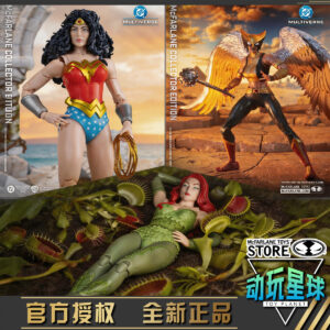 Mcfarlane Dc Collector's Edition Hawkeye Poison Ivy Wonder Woman 1/10 Action Figure