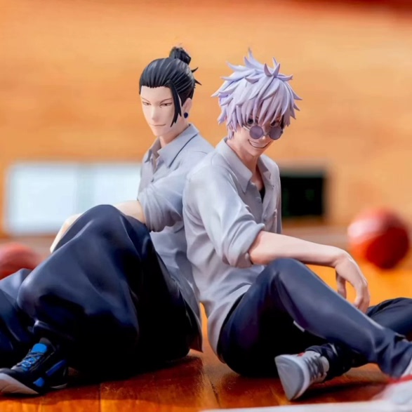 Xiaohongshu In-Stock Jujutsu Kaisen Gojo Satoru Geto Suguru Figure Car Decoration Model Birthday Gift
