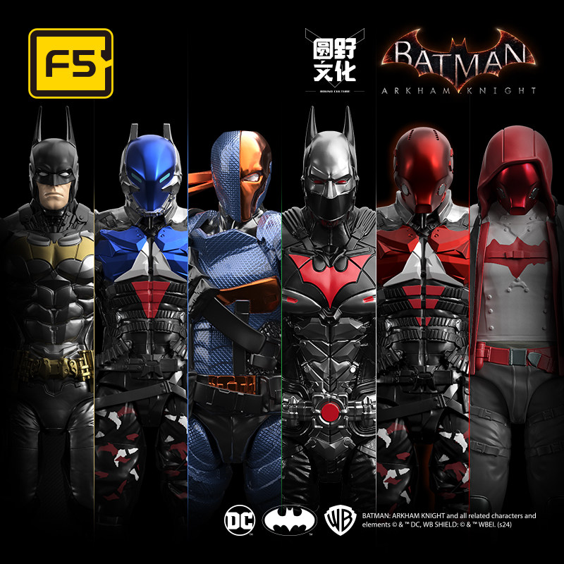 Arkham Knight Batman Dc Trendy Blind Box Round Wild Culture Collaboration Collectible Action Figure Assembly Model