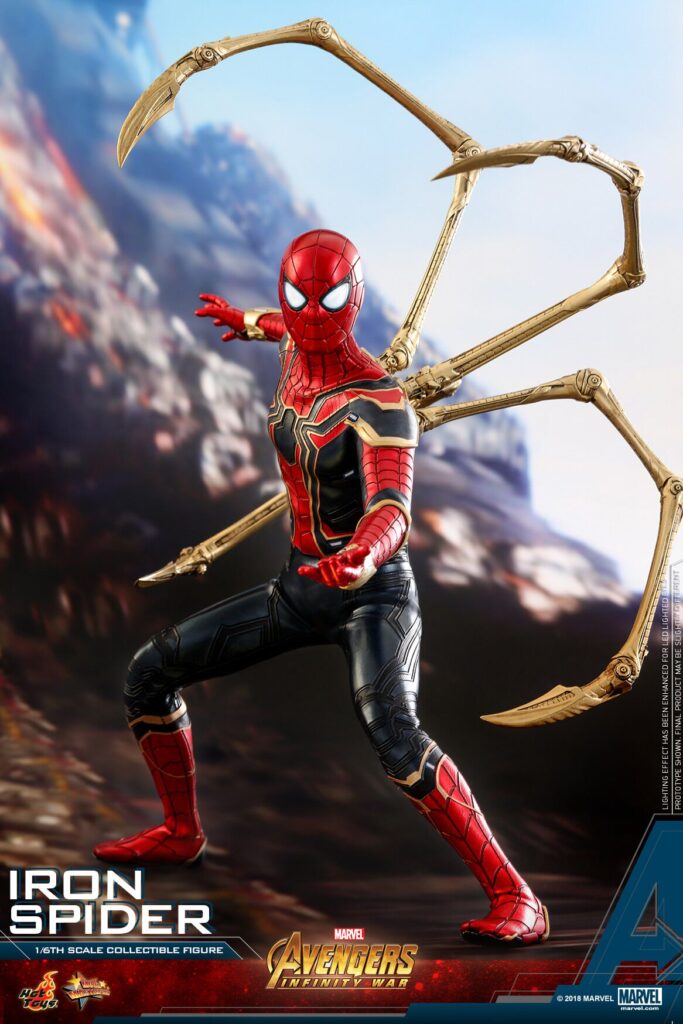 In Stock Hottoys Ht Mms482 Avengers 3 Iron Spider-Man