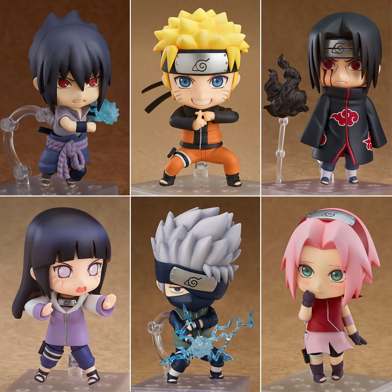 Naruto Q-Version Uchiha Itachi Kakashi Naruto Sasuke Gaara Face-Changing Figurine Model Blind Box