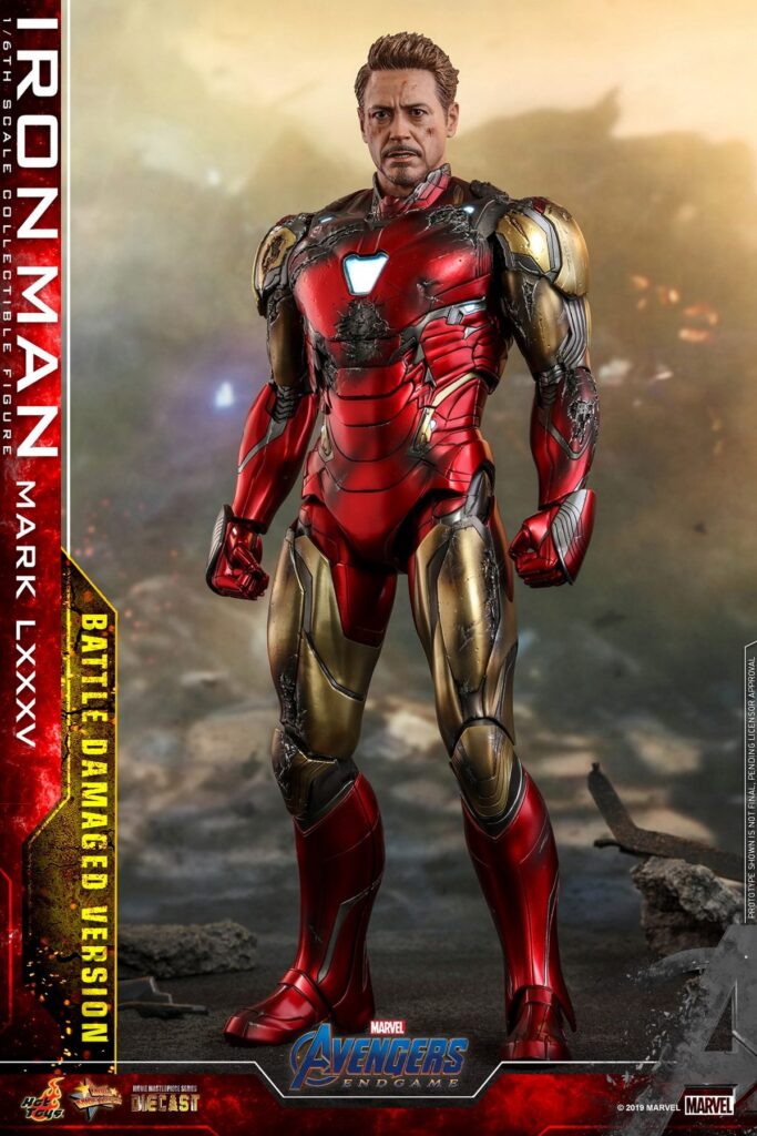 In Stock Hottoys Ht Mms543D33 Avengers 4 Iron Man Mk85 Battle Damaged