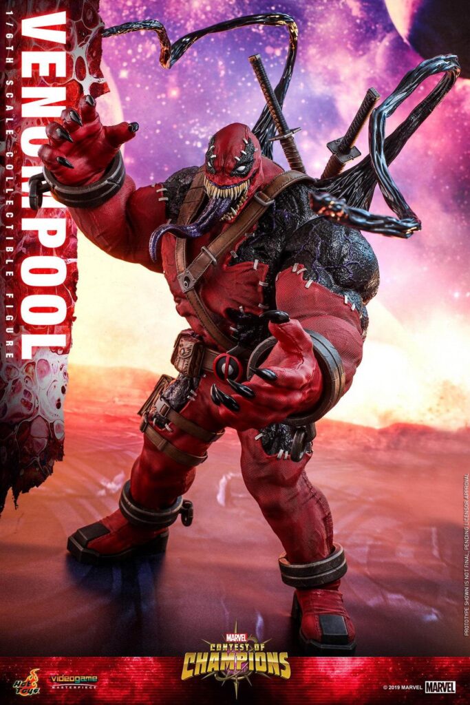 In Stock Hottoys Ht Vgm35 Venom Deadpool Marvel Comics Version