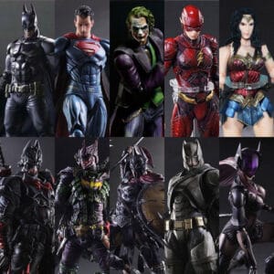 Pa Modified Batman Figure Joker Flash Superman Wonder Woman Model Dc Justice League Toy Doll