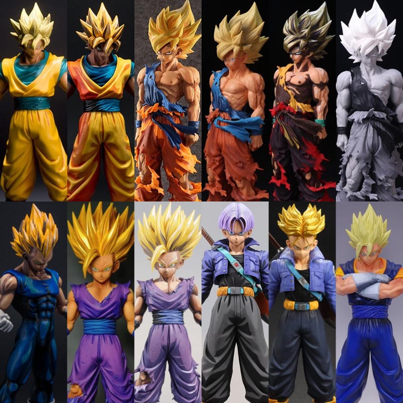 Dragon Ball Figures Son Goku Vegeta Super Saiyan Martial Arts Tournament Model Toys Dolls Figurines Ornaments