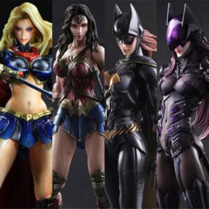 Pa Modified Wonder Woman Figure Batgirl Supergirl Catwoman Toy Dc Justice League Model Doll Action Figure