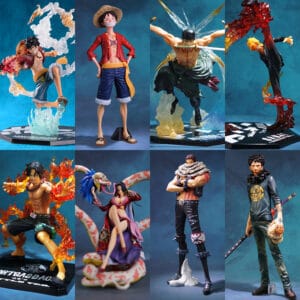 One Piece Figure Luffy Zoro Fire Punch Ace Sanji Empress Sabo Hawk Eye Luffy Gift Toy Model Ornament