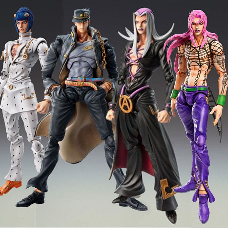 Jojo's Bizarre Adventure Golden Wind Dio Kujo Jotaro Bucciarati Movable Diavolo Figure