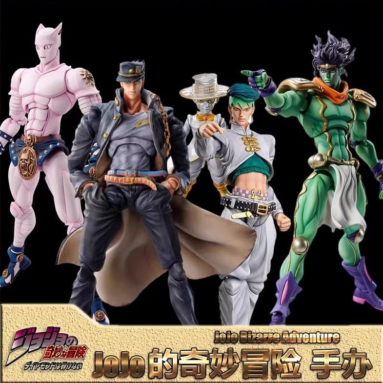 Jojo's Bizarre Adventure Dio Platinum Star Kujo Jotaro Rohan Kishibe Killer Queen Action Figure Model