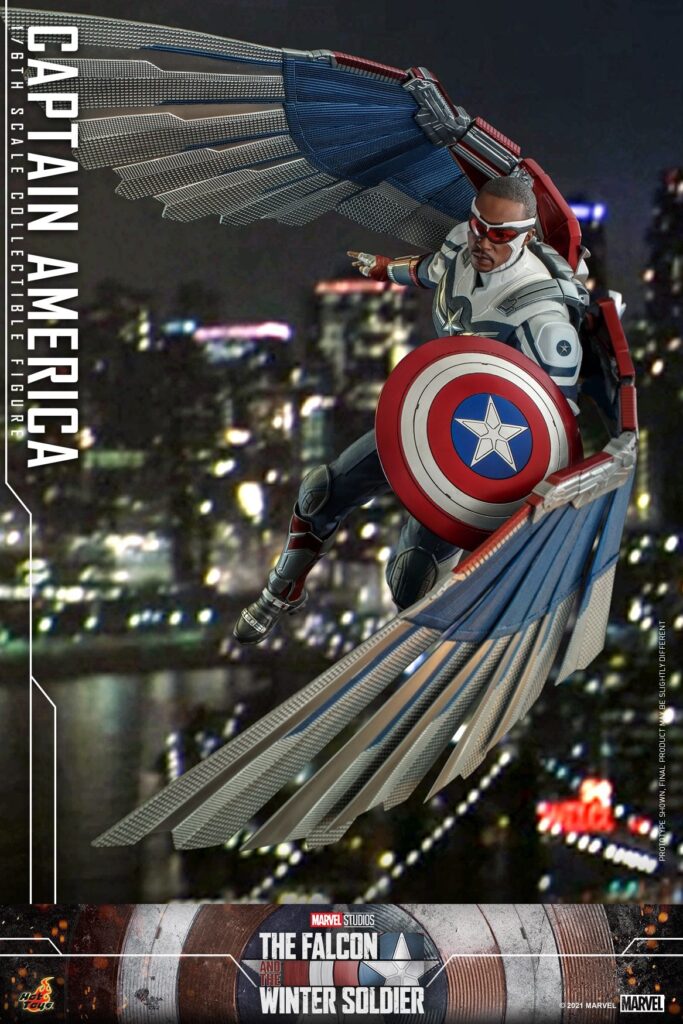 In Stock Hottoys Ht Tms040 Marvel Falcon and the Winter Soldier Captain America Falcon