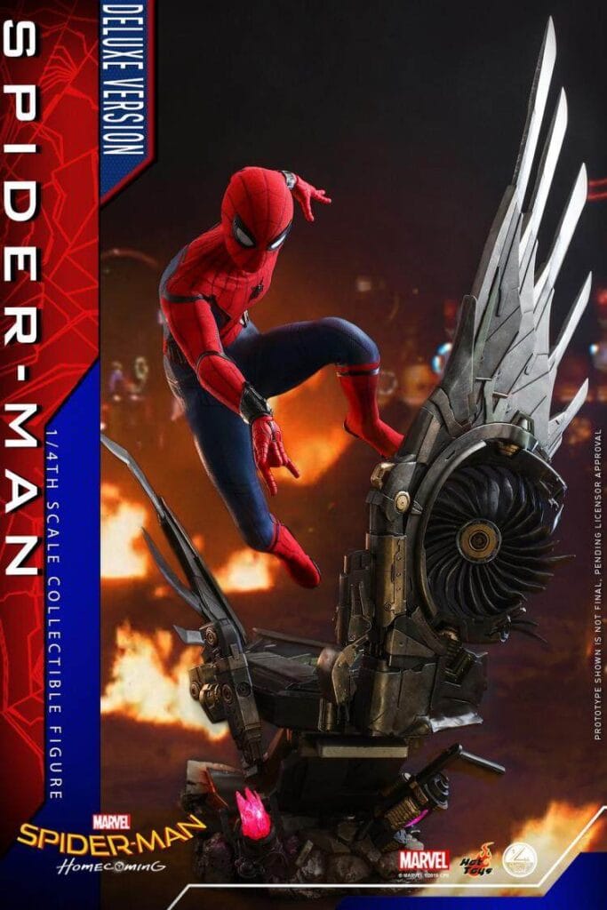 In Stock Hottoys Ht Qs015 1/4 Spider-Man Deluxe Edition