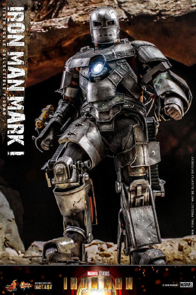 In Stock Hottoys Ht Mms605D40 Alloy Die-Cast Iron Man Mk1