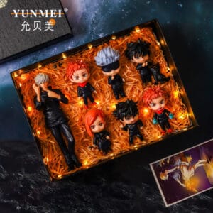 Jujutsu Kaisen Figure Gojo Satoru Doll Full Set Model Yuji Itadori Car Ornament Blind Box Gift for Boys and Girls