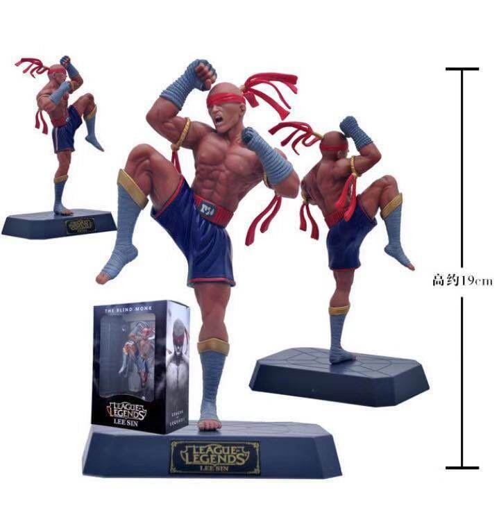 Lol League of Legends Game Merchandise: Blind Monk Supreme Fist Lee Qing Yasuo Figurine Model Ornament Doll Toy