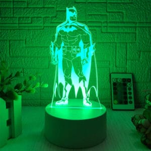 Batman Figure Model Lamp Batman Anime Peripheral Creative Toy Ornament Dc Justice League Birthday Gift