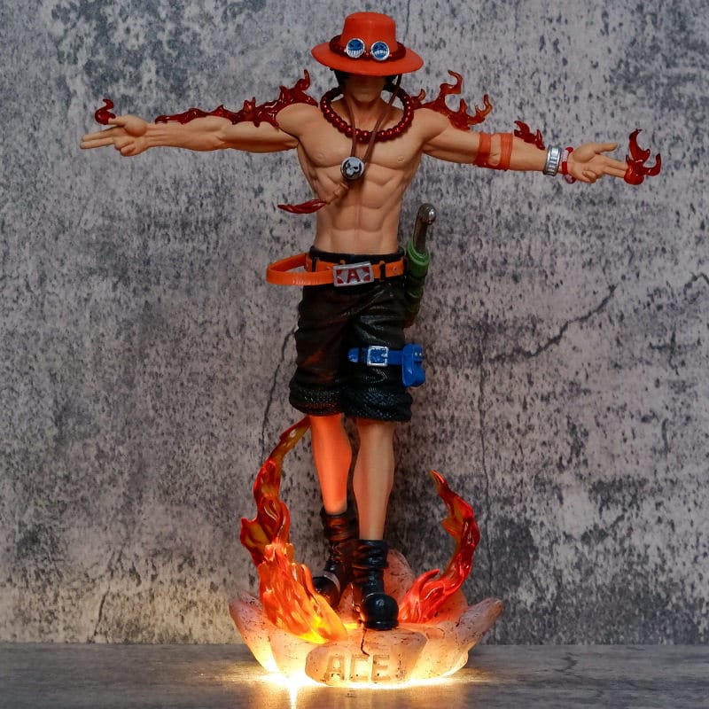 One Piece Three Brothers Arms Extended Ace Crossed Arms Ace Blister Boxed Figure Statue Ornament Gift for Boys