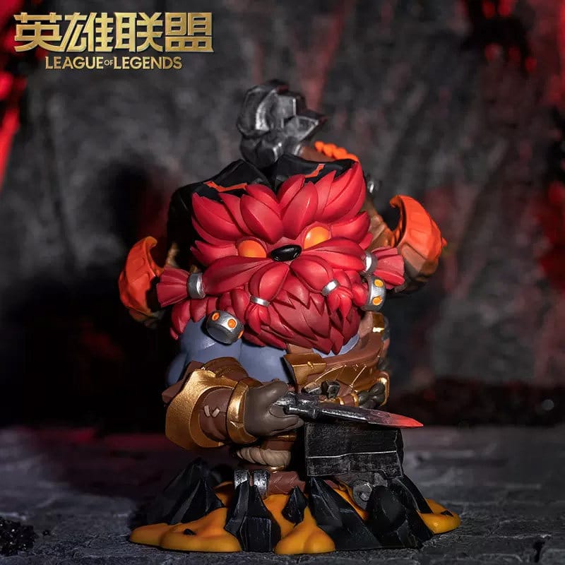 League of Legends Lol Mountain Flame Oreo Figure New Q Version Figure Model Ornament