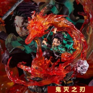 Demon Slayer Figure Tanjiro Kamado, Giyuu Tomioka, Zenitsu Agatsuma, Mitsuri Kyojuro, Large Statue for Boys, Peripheral Model Ornament