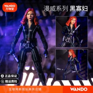 Black Widow Action Figure Marvel Avengers Official Jointed Iron Man Hawkeye Children's Toy Model Ornament