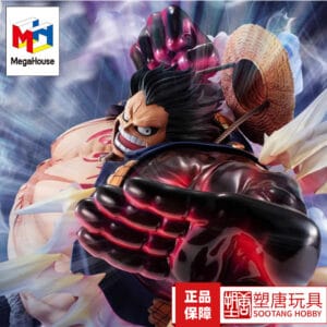 Megahouse Mh Pop Max One Piece Luffy Figure Fourth Gear Bouncing Man [in Stock]