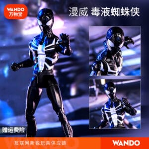 Spider-Man Movable Figure Black Venom Mid-Moving Parallel Universe Toy Marvel Boy Birthday Gift Ornament