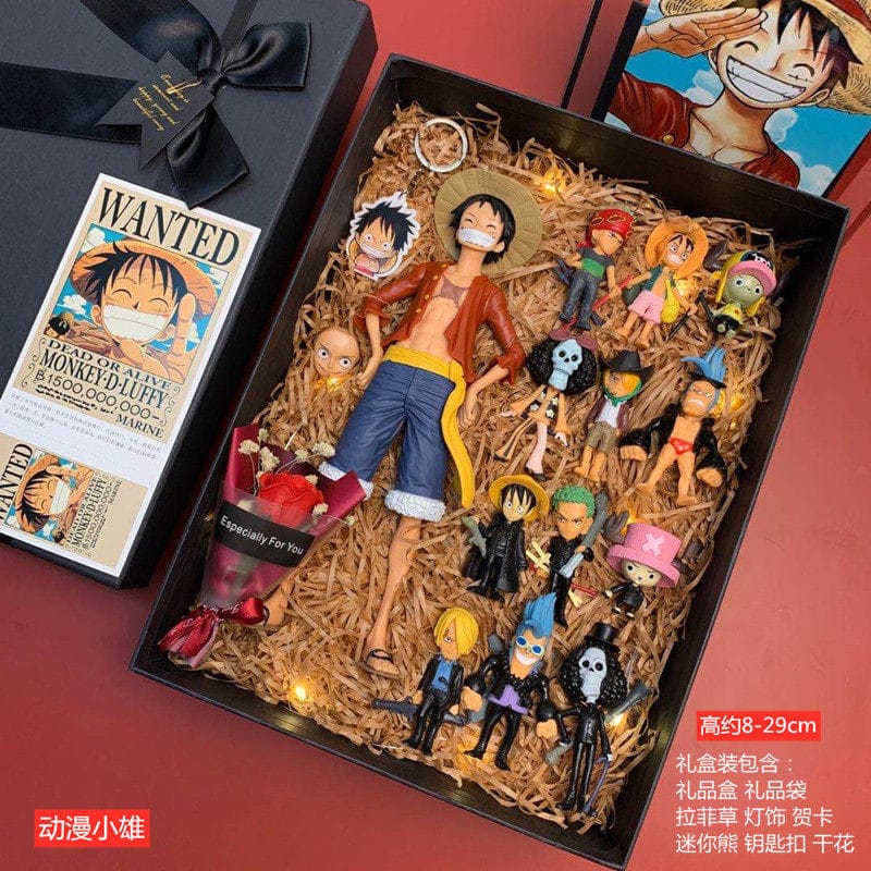 One Piece Figures Luffy Zoro Ace Model Full Set Anime Dolls Ornaments Blind Box Merchandise Birthday Gifts