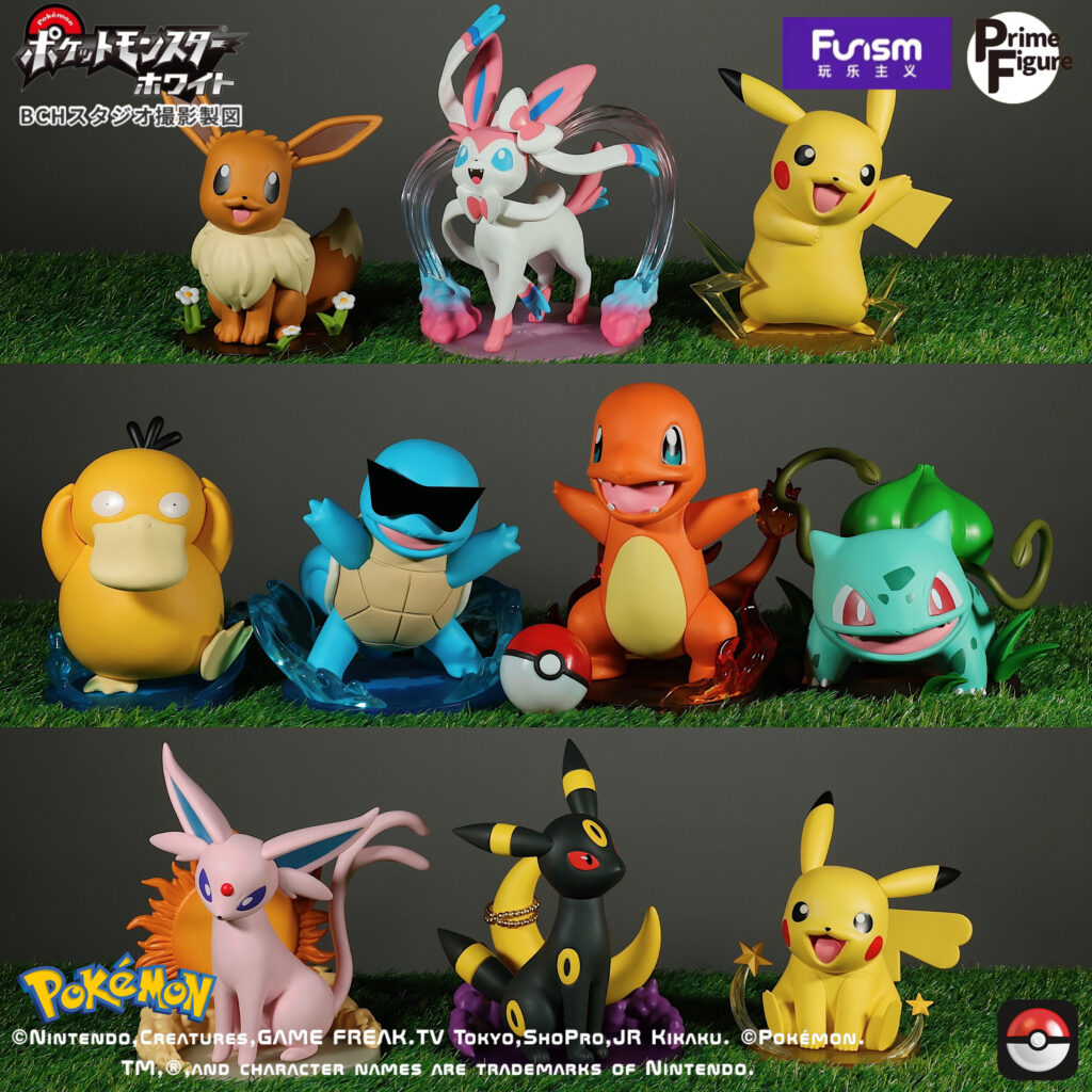 Authentic Playful Pokémon Pikachu Squirtle Ducklett Bulbasaur Figure Cute Doll Model