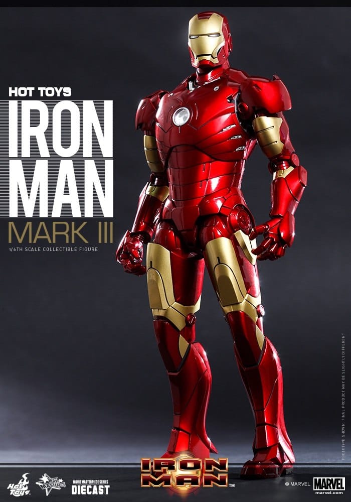 In Stock Hottoys Ht Mms256D07 Iron Man Alloy Mk3 1.0