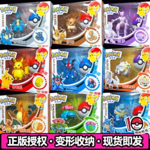 Authentic Transforming Pokémon Jiracarigawara Lucario Charizard Poké Ball Johnson Action Figure Toy